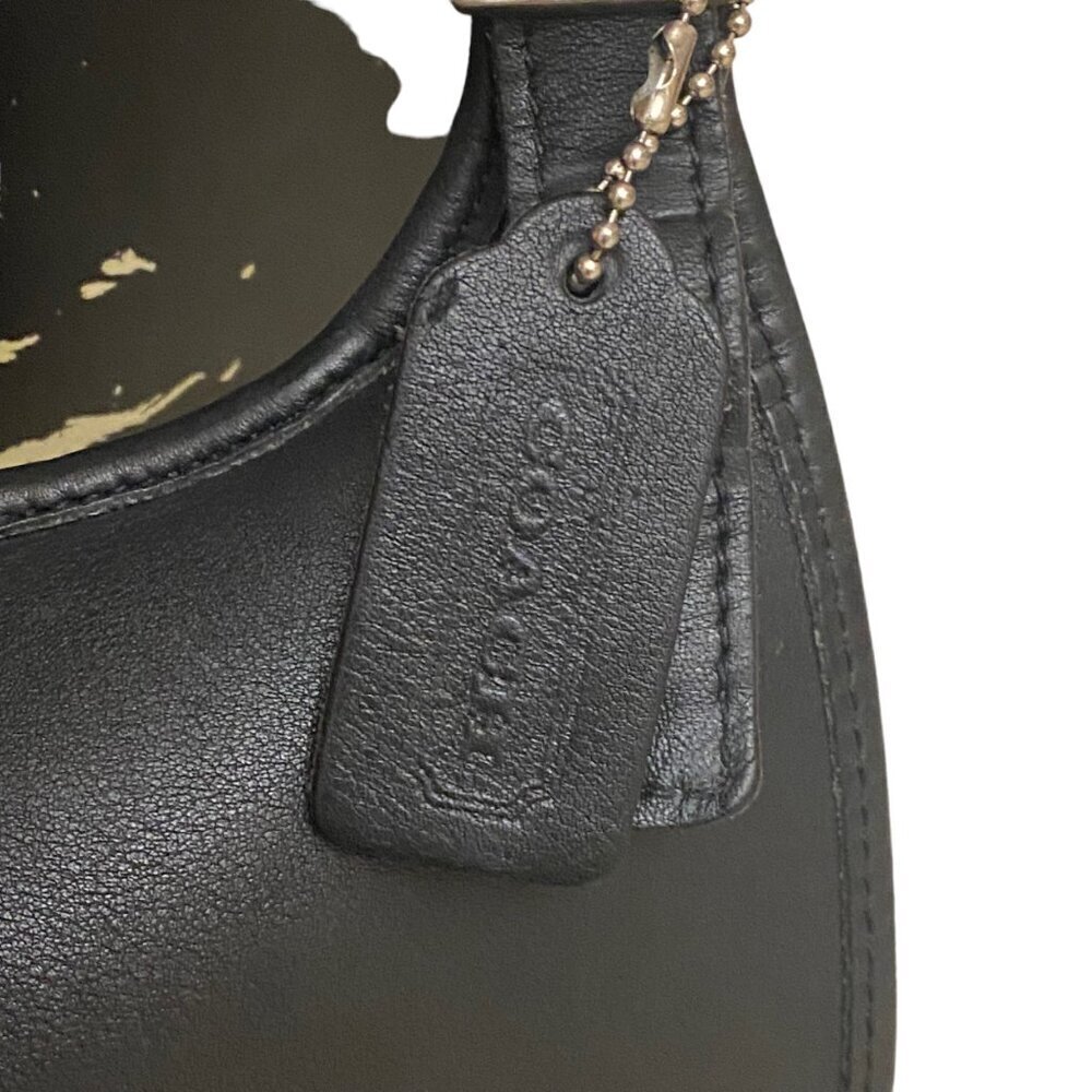 Vintage Coach 9134 Slim Hippie Flap Leather Crossbody Shoulder Bag in Black - Picture 3 of 10